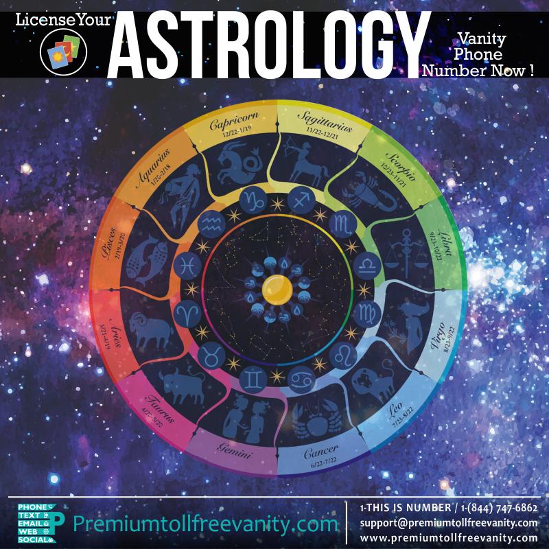 Buy License astrology tarot reading numerology palmistry etc toll free vanity phone numbers
